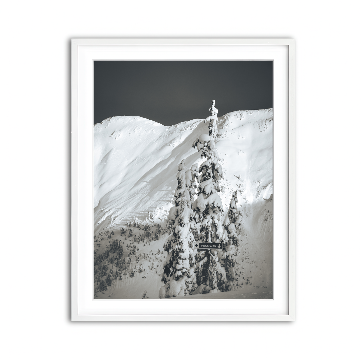 Framed Print 3x4 White