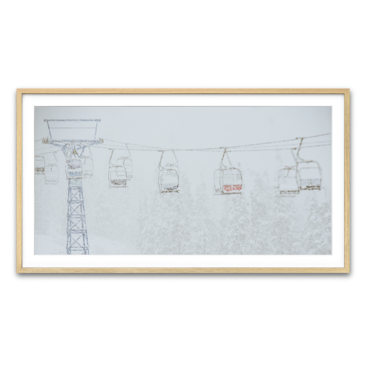 Framed Print 2x1 Natural