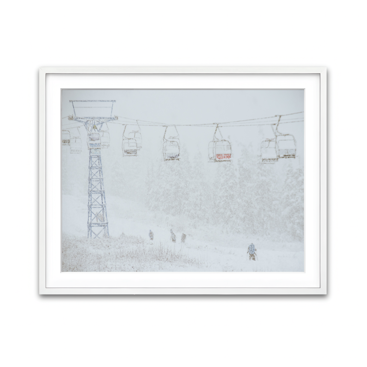 Framed Print 4x3 White