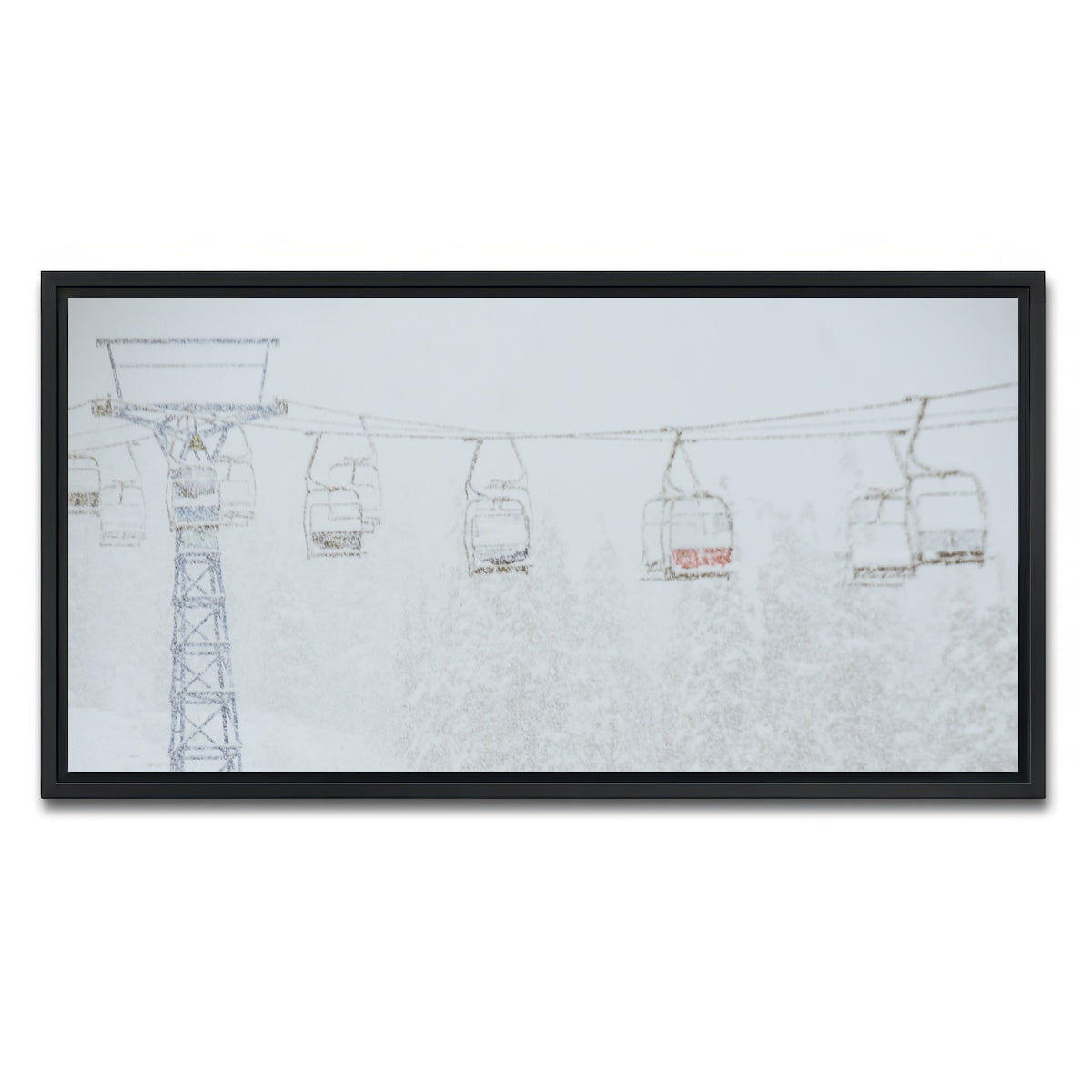 AUTO-MOCKUP WHITE | Shames Mountain Northern BC 2 | 1 Piece | Black Framed Canvas | group=2x1