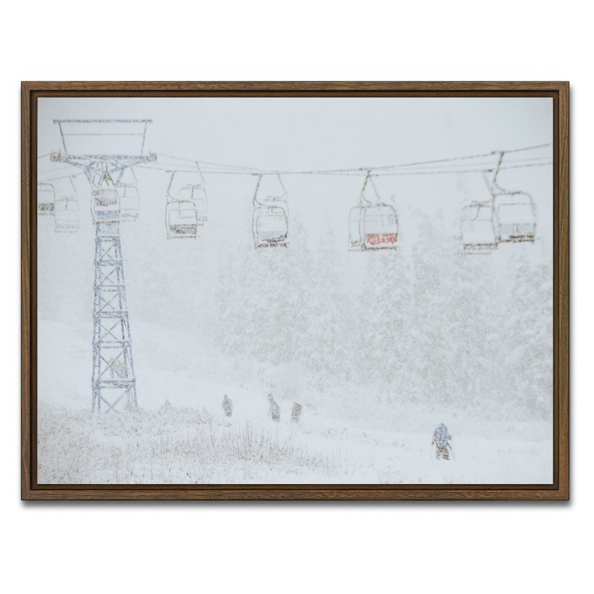 AUTO-MOCKUP WHITE | Shames Mountain Northern BC 2 | 1 Piece | Walnut Framed Canvas | group=4x3