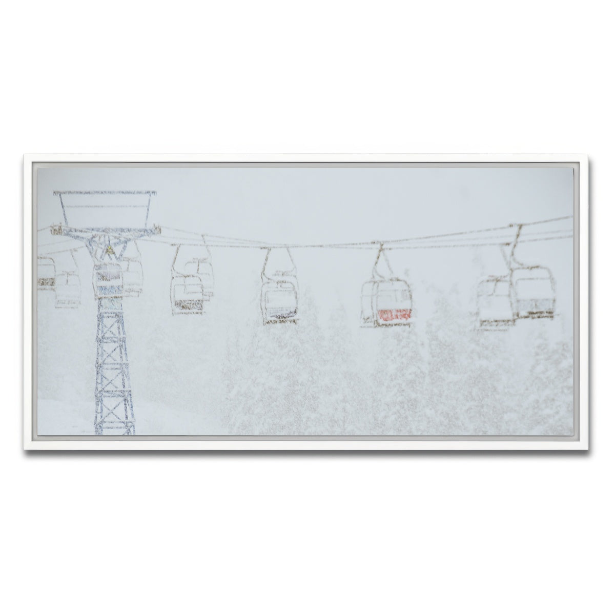 AUTO-MOCKUP WHITE | Shames Mountain Northern BC 2 | 1 Piece | White Framed Canvas | group=2x1