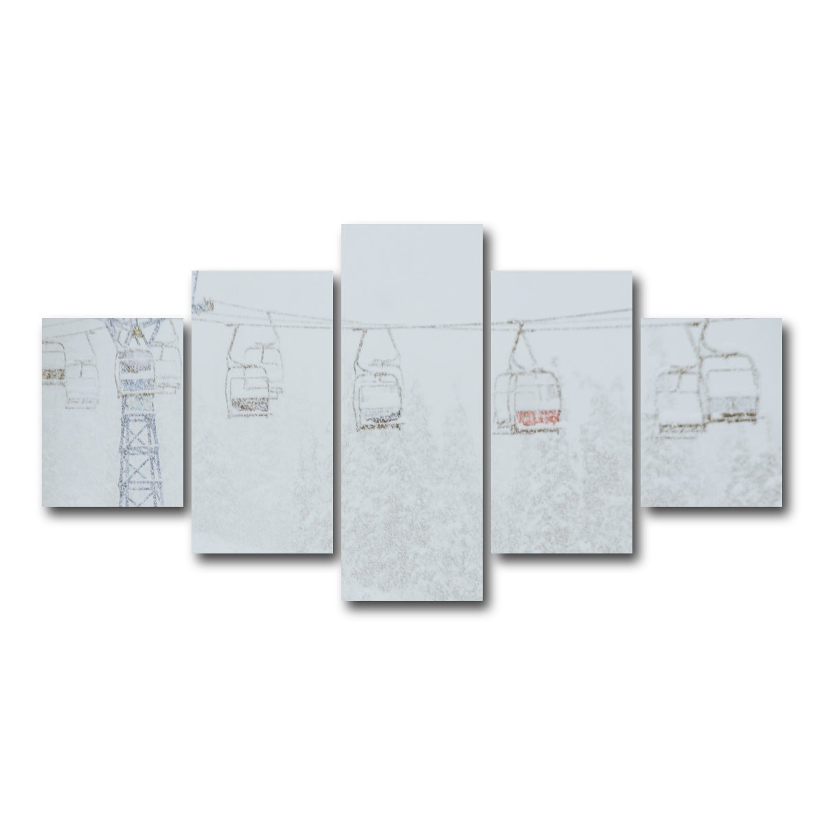 AUTO-MOCKUP WHITE | Shames Mountain Northern BC 2 | 5 Piece | Gallery Wrap Canvas | group=5_short