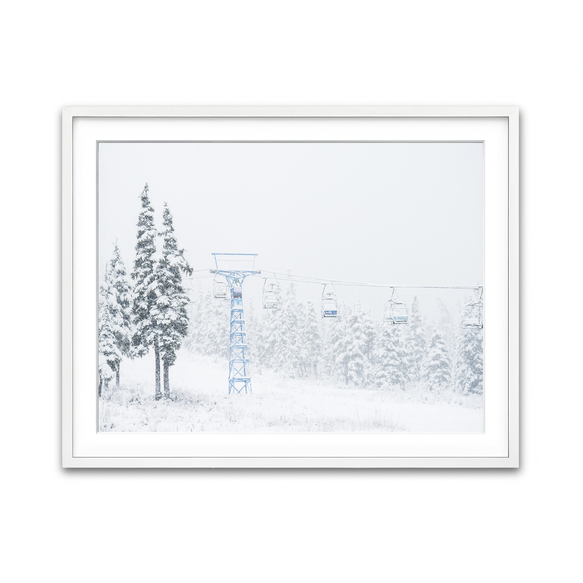 Framed Print 4x3 White