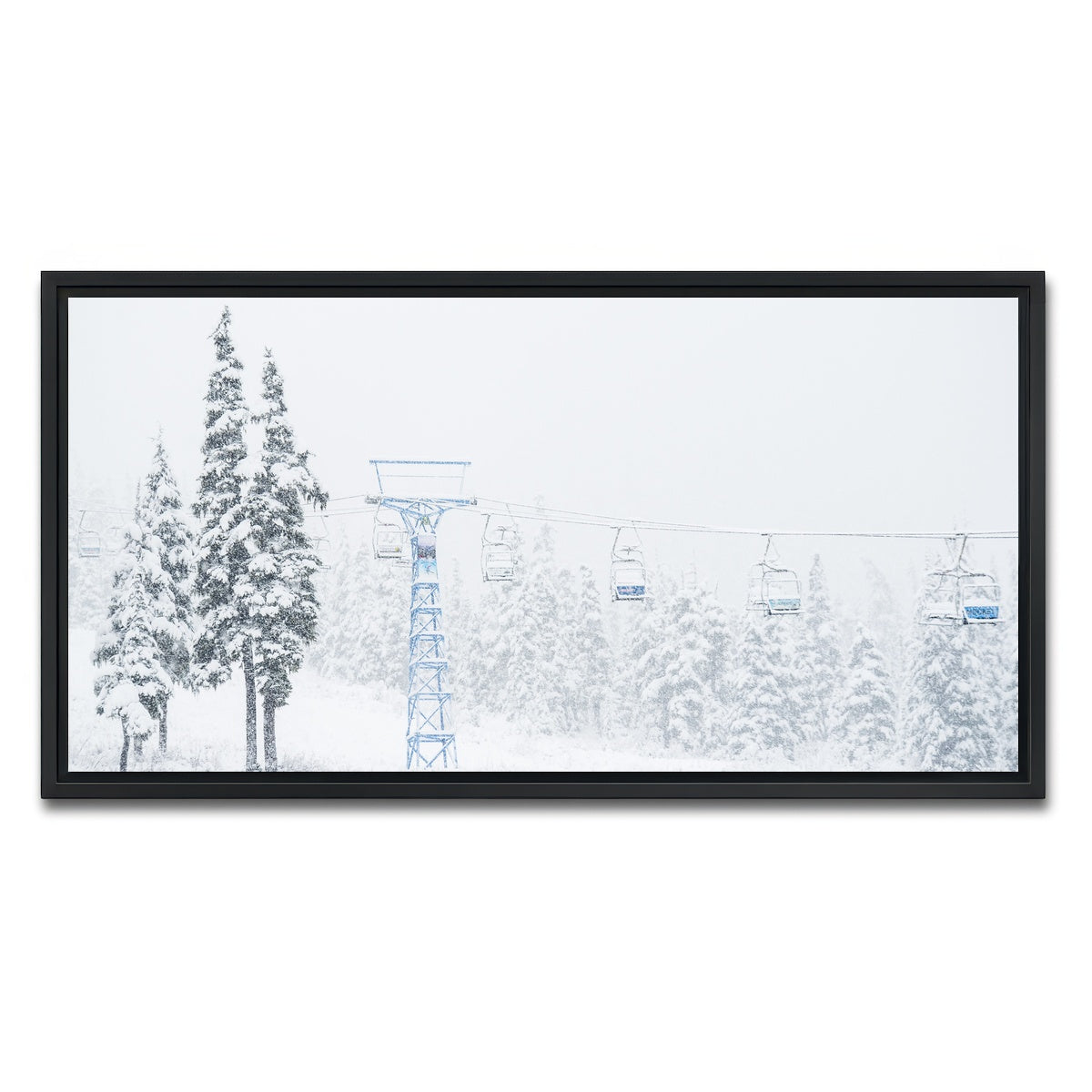 AUTO-MOCKUP WHITE | Shames Mountain Northern BC 3 | 1 Piece | Black Framed Canvas | group=2x1
