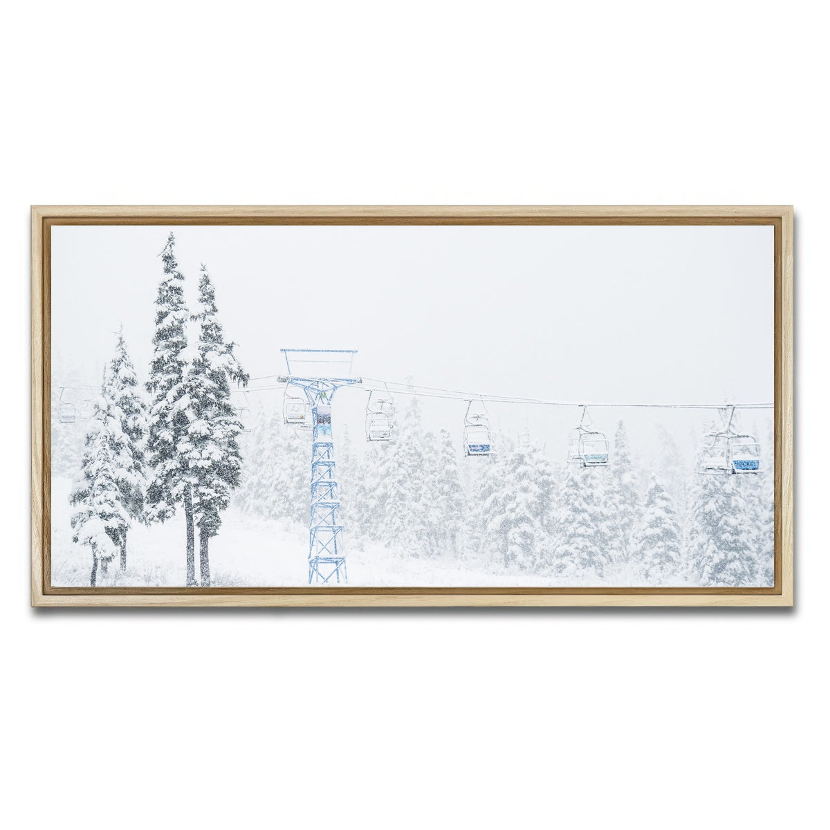 AUTO-MOCKUP WHITE | Shames Mountain Northern BC 3 | 1 Piece | Natural Framed Canvas | group=2x1
