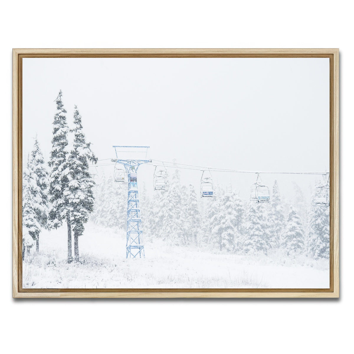 AUTO-MOCKUP WHITE | Shames Mountain Northern BC 3 | 1 Piece | Natural Framed Canvas | group=4x3