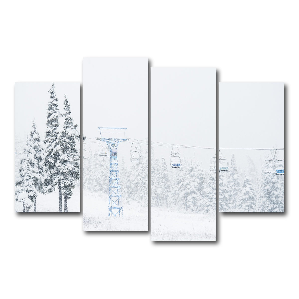 AUTO-MOCKUP WHITE | Shames Mountain Northern BC 3 | 4 Piece | Gallery Wrap Canvas | group=4_short