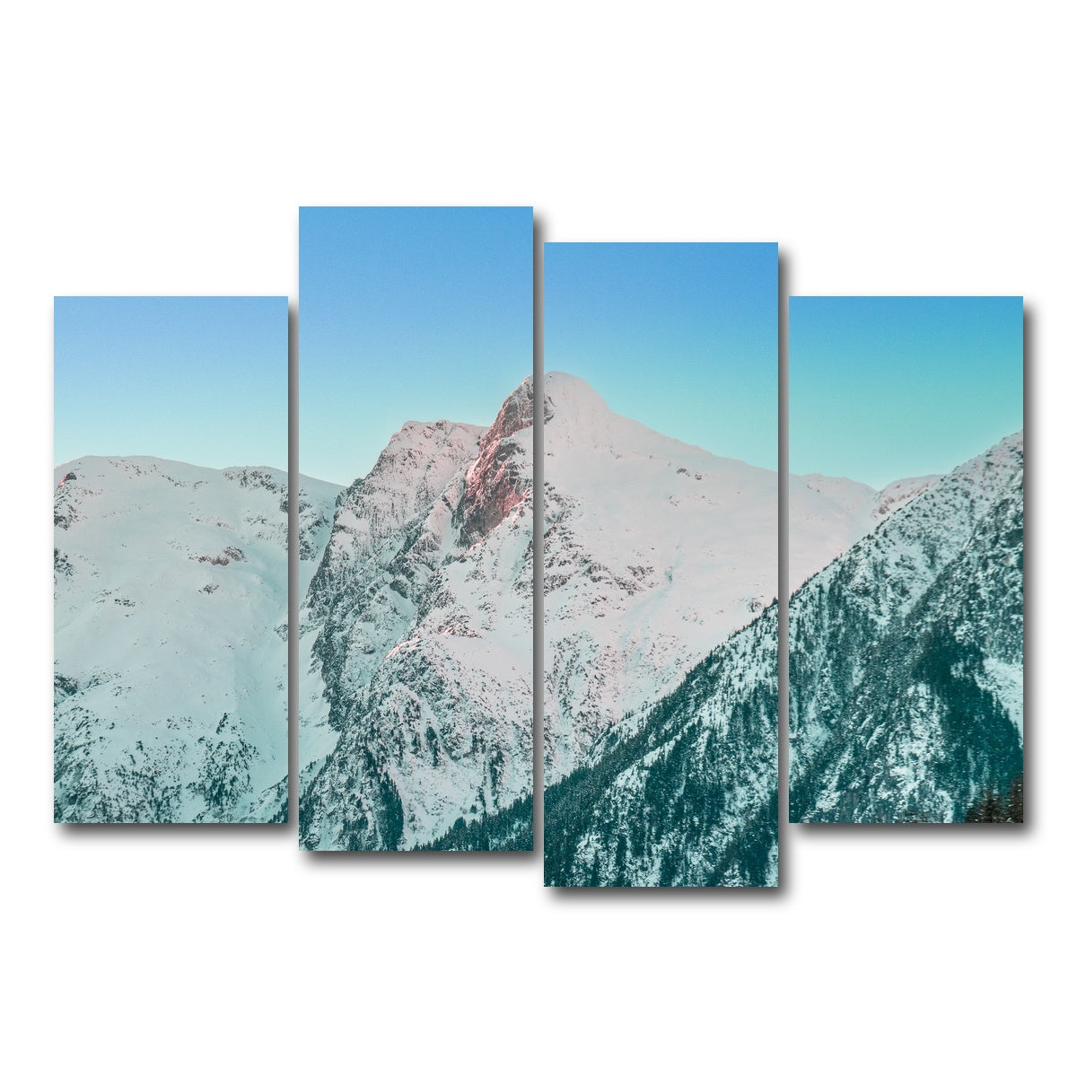 AUTO-MOCKUP WHITE | Shames Mountain Northern BC 5 | 4 Piece | Gallery Wrap Canvas | group=4_normal