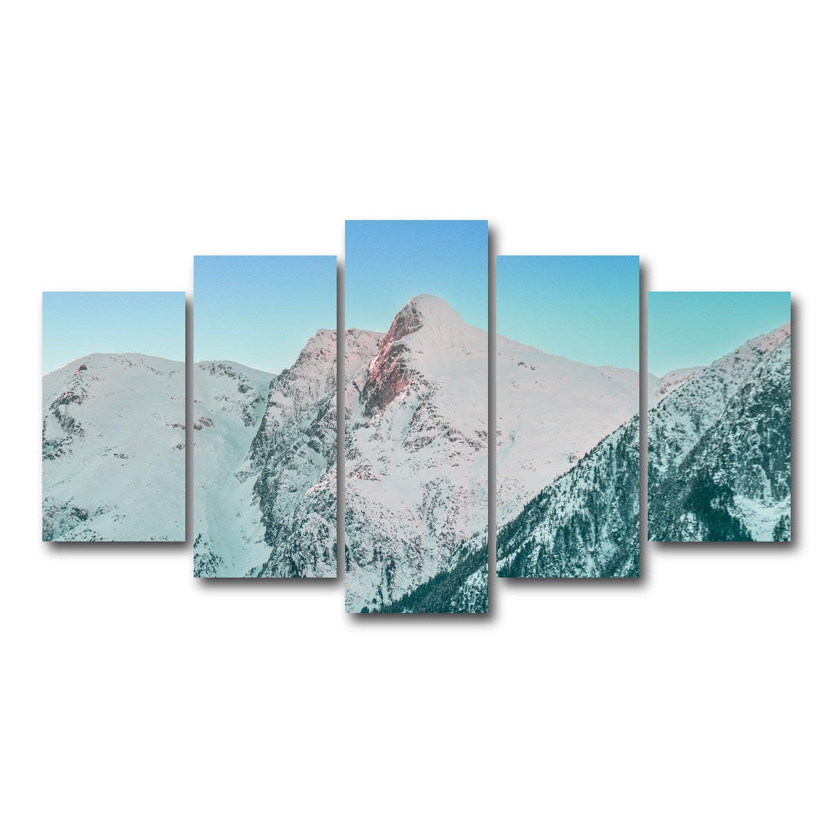 AUTO-MOCKUP WHITE | Shames Mountain Northern BC 5 | 5 Piece | Gallery Wrap Canvas | group=5_normal