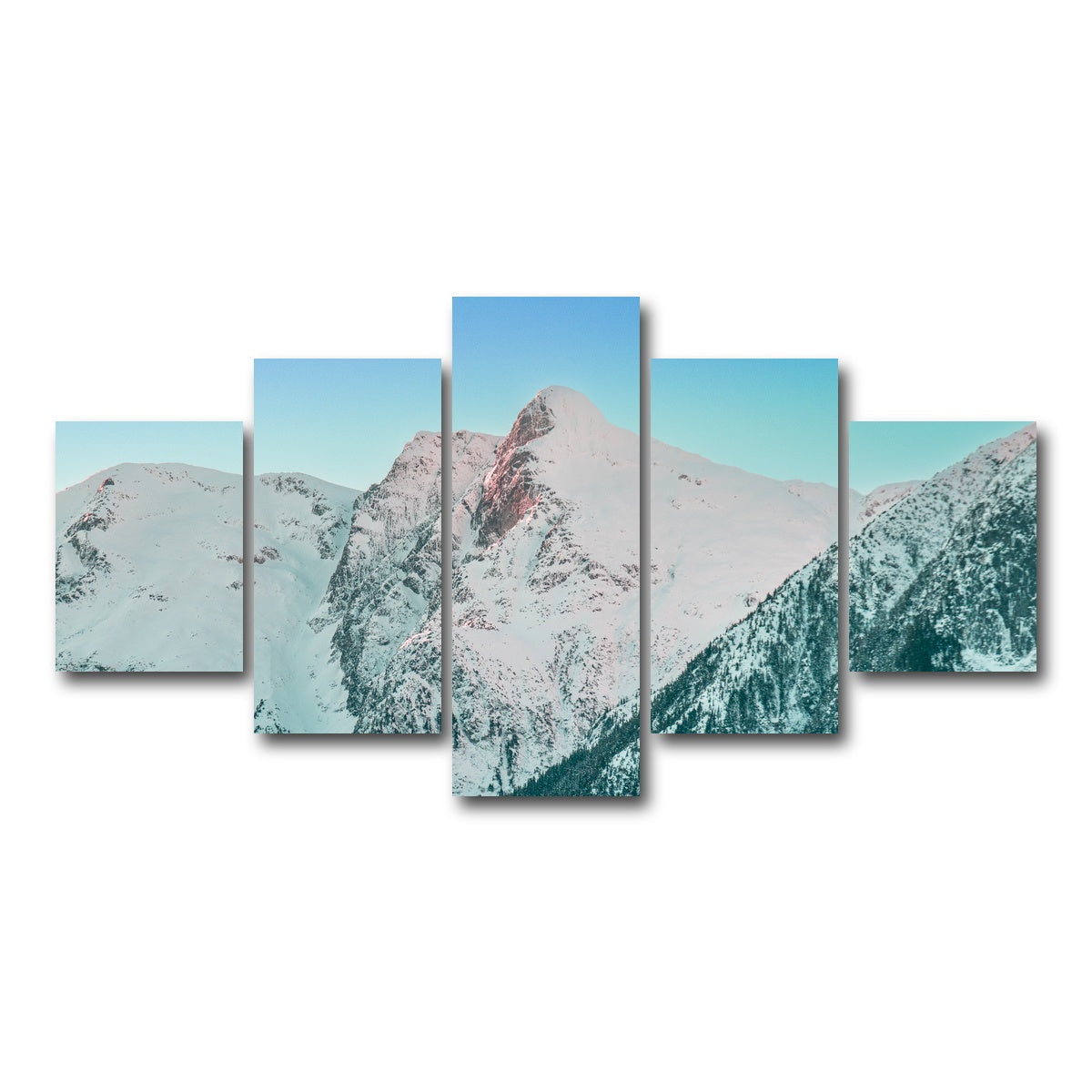 AUTO-MOCKUP WHITE | Shames Mountain Northern BC 5 | 5 Piece | Gallery Wrap Canvas | group=5_short