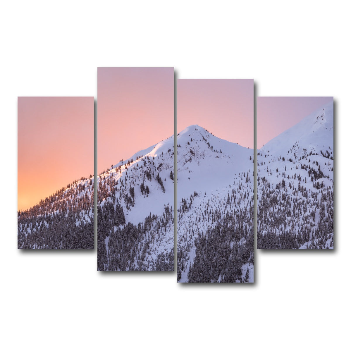 AUTO-MOCKUP WHITE | Shames Mountain Northern BC 6 | 4 Piece | Gallery Wrap Canvas | group=4_short