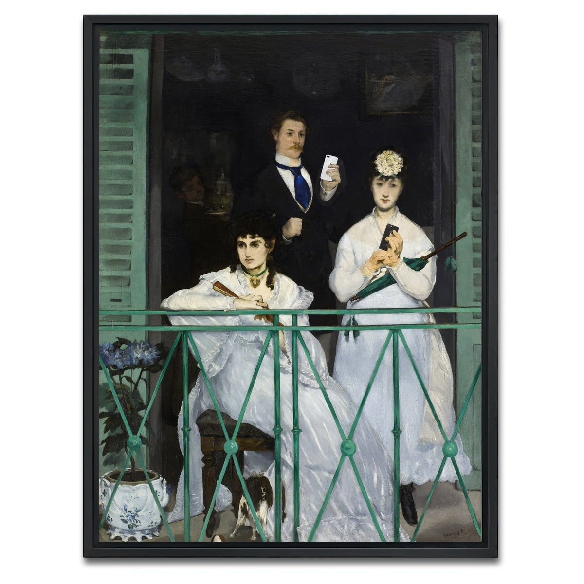 AUTO-MOCKUP WHITE | Sharing Is Caring | 1 Piece | Black Framed Canvas | group=3x4