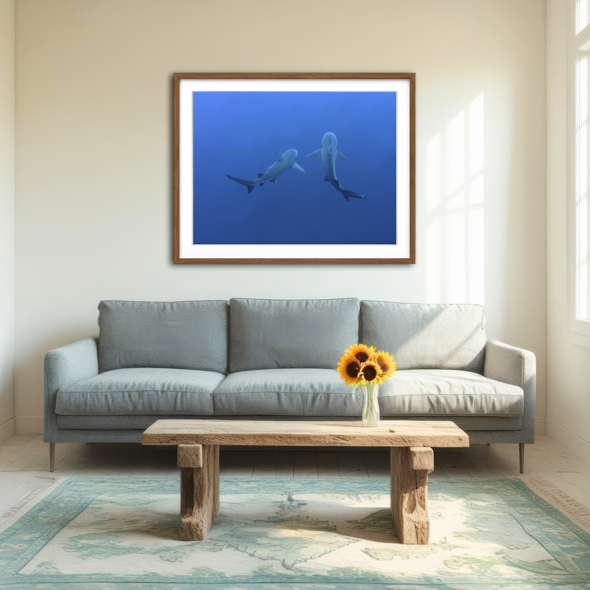 AUTO-MOCKUP ROOM | Shark Mates Wall Art