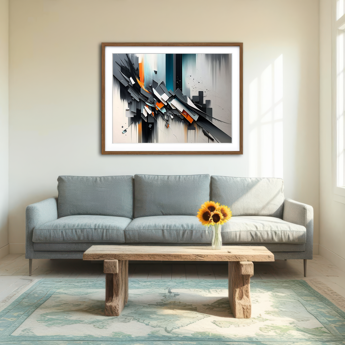 AUTO-MOCKUP ROOM | Shattered Embers Wall Art