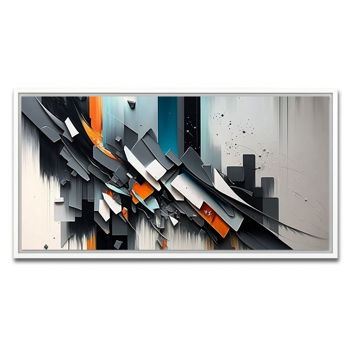 AUTO-MOCKUP WHITE | Shattered Embers | 1 Piece | White Framed Canvas | group=2x1