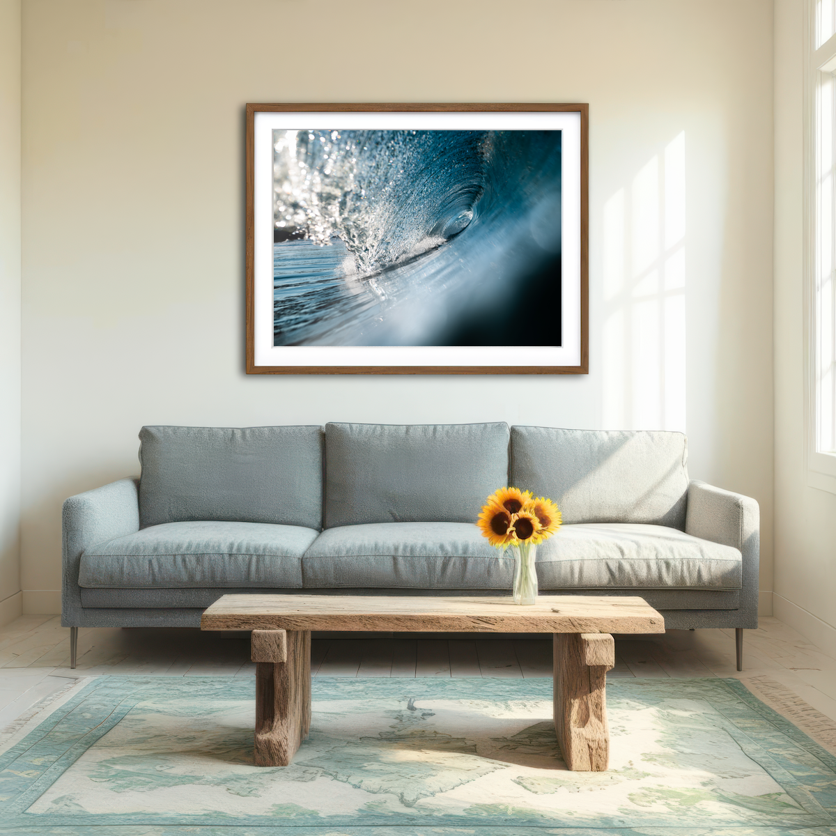 AUTO-MOCKUP ROOM | Shattered Glass Wall Art