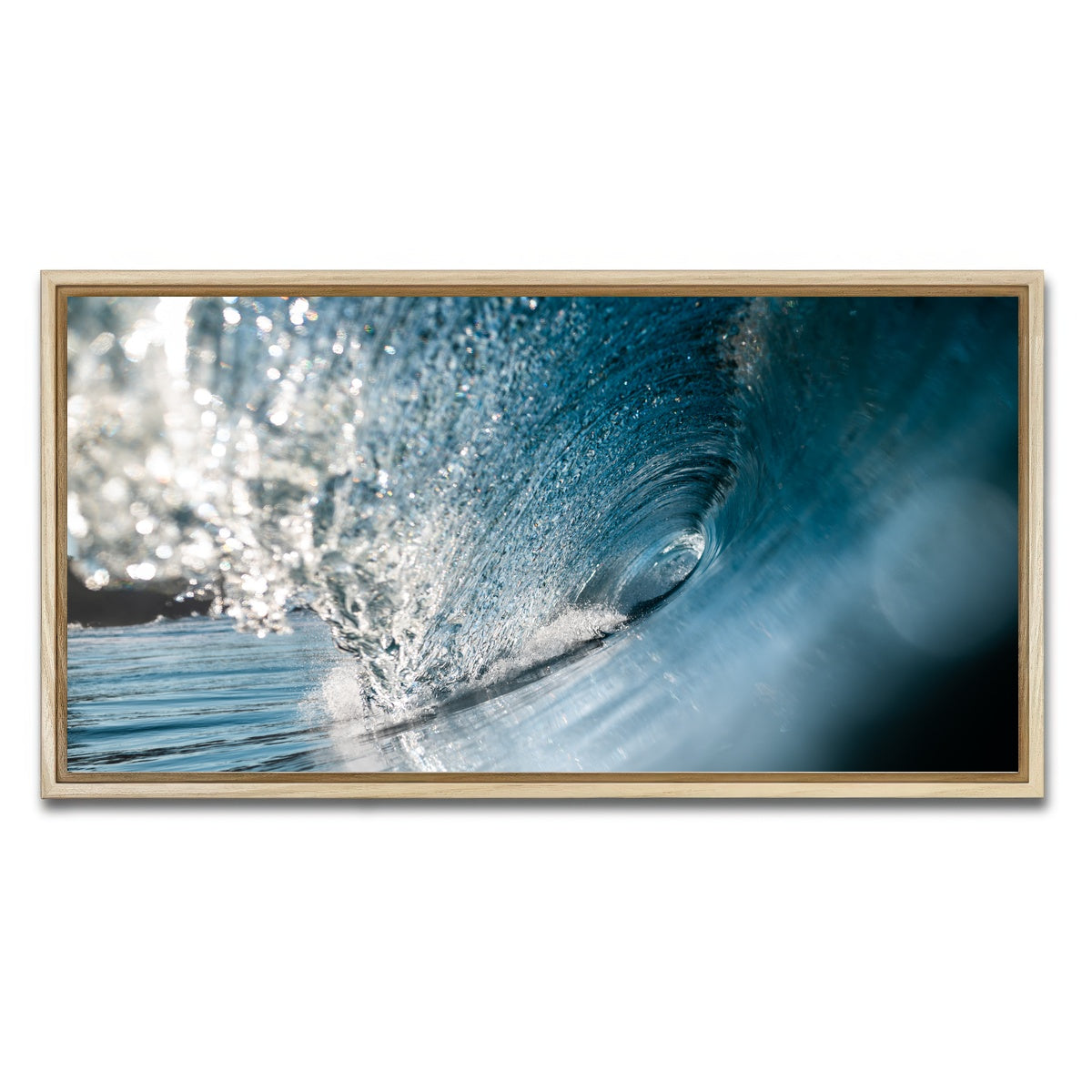 AUTO-MOCKUP WHITE | Shattered Glass | 1 Piece | Natural Framed Canvas | group=2x1