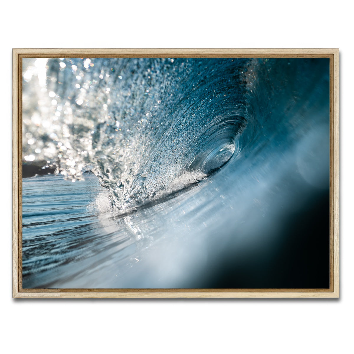 AUTO-MOCKUP WHITE | Shattered Glass | 1 Piece | Natural Framed Canvas | group=4x3