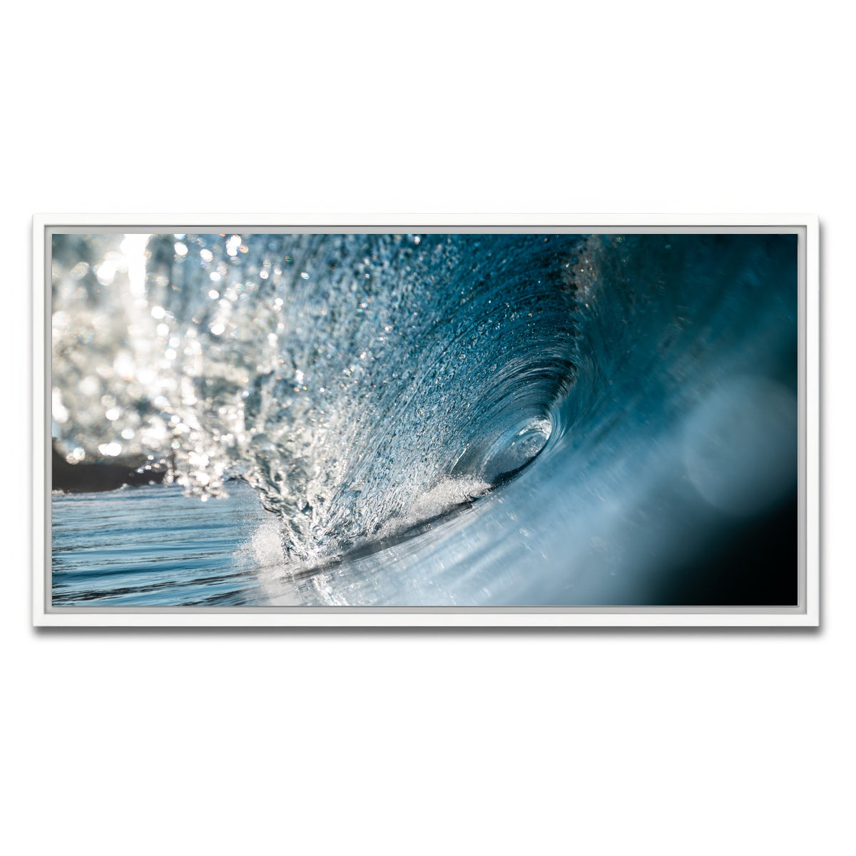 AUTO-MOCKUP WHITE | Shattered Glass | 1 Piece | White Framed Canvas | group=2x1