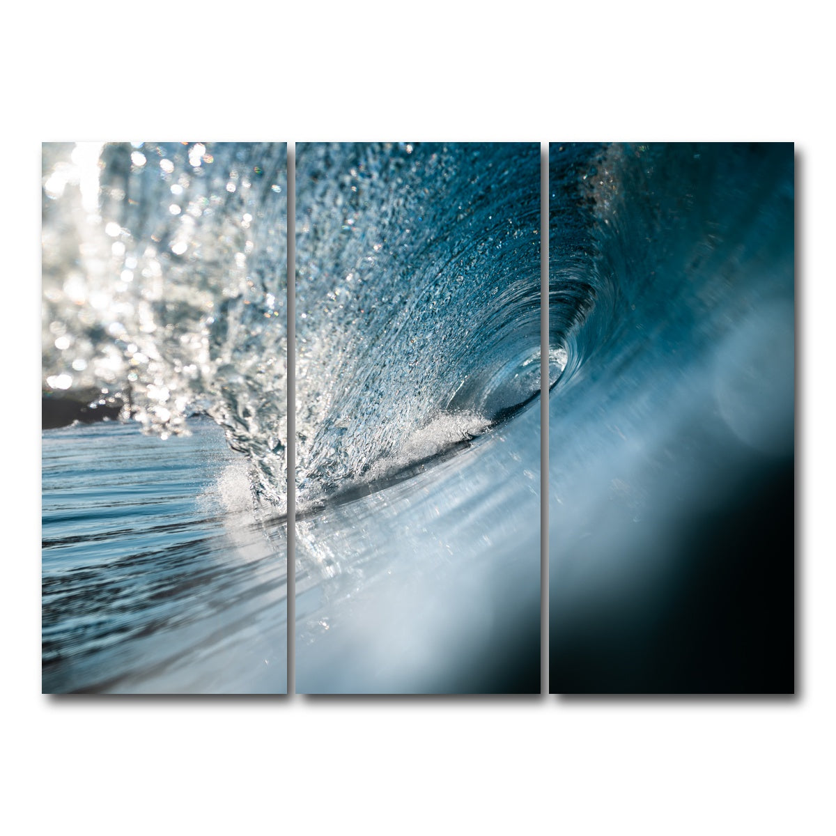 AUTO-MOCKUP WHITE | Shattered Glass | 3 Piece | Gallery Wrap Canvas | group=8x18