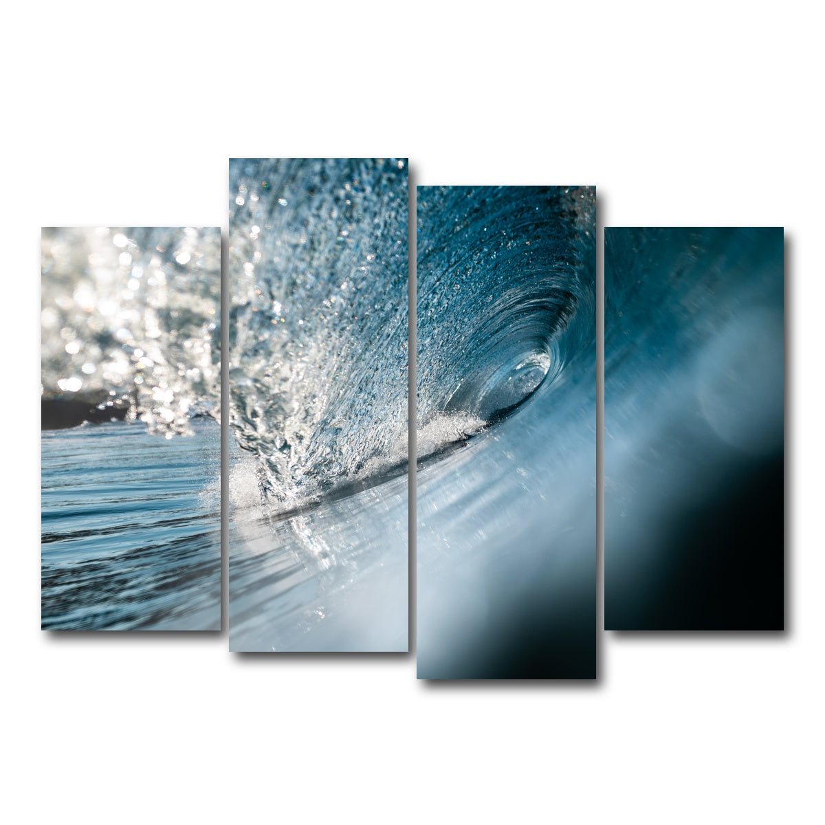 AUTO-MOCKUP WHITE | Shattered Glass | 4 Piece | Gallery Wrap Canvas | group=4_normal