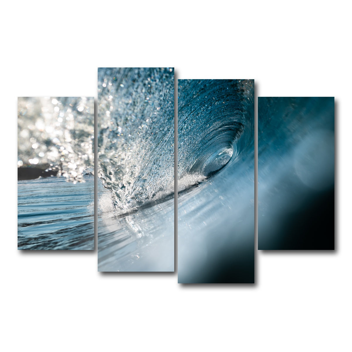 AUTO-MOCKUP WHITE | Shattered Glass | 4 Piece | Gallery Wrap Canvas | group=4_short