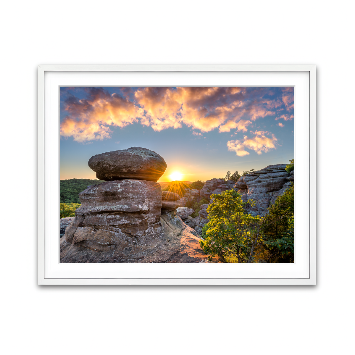 Framed Print 4x3 White