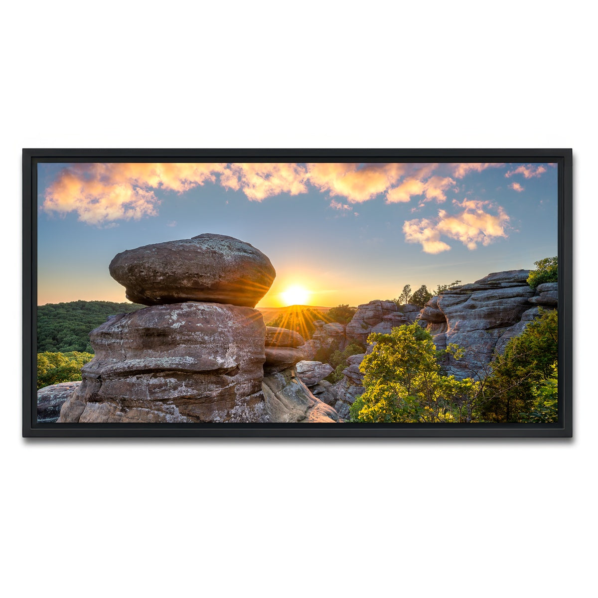 AUTO-MOCKUP WHITE | Shawnee National Forest - Garden of the Gods | 1 Piece | Black Framed Canvas | group=2x1