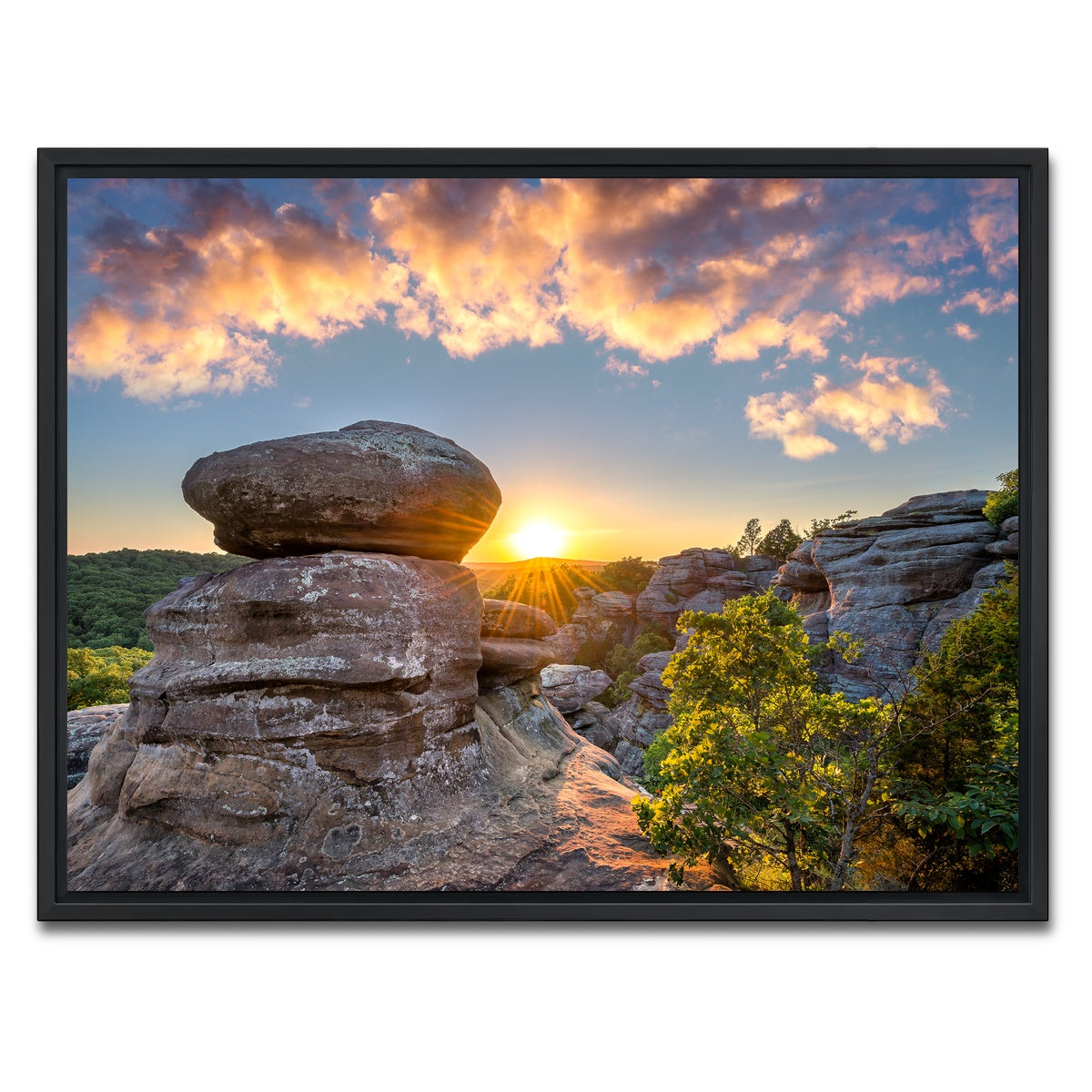 AUTO-MOCKUP WHITE | Shawnee National Forest - Garden of the Gods | 1 Piece | Black Framed Canvas | group=4x3