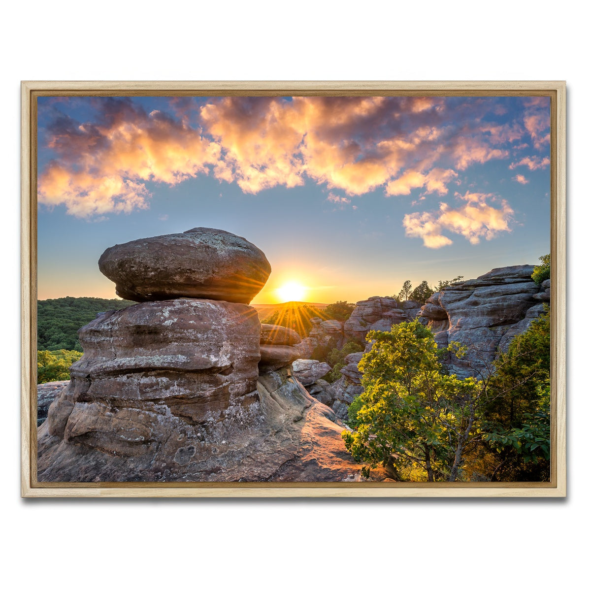 AUTO-MOCKUP WHITE | Shawnee National Forest - Garden of the Gods | 1 Piece | Natural Framed Canvas | group=4x3