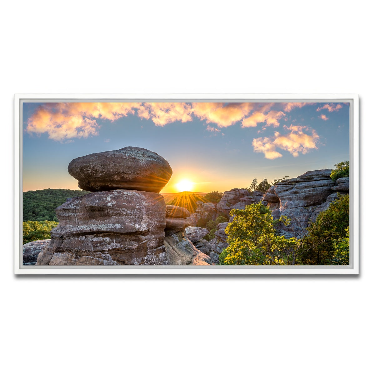 AUTO-MOCKUP WHITE | Shawnee National Forest - Garden of the Gods | 1 Piece | White Framed Canvas | group=2x1