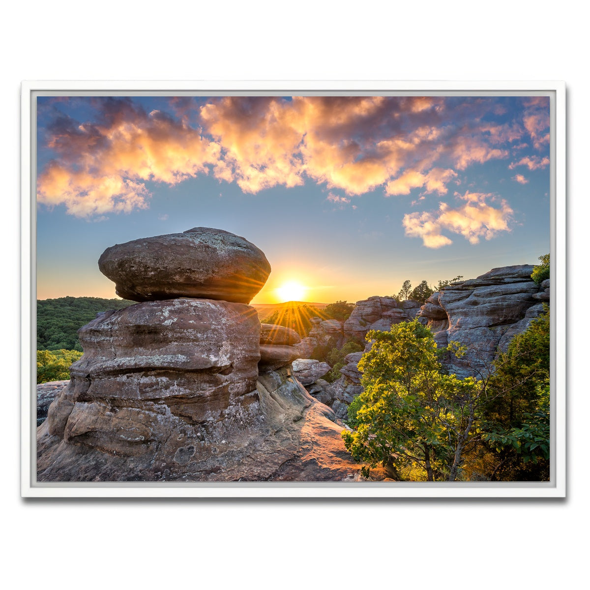 AUTO-MOCKUP WHITE | Shawnee National Forest - Garden of the Gods | 1 Piece | White Framed Canvas | group=4x3