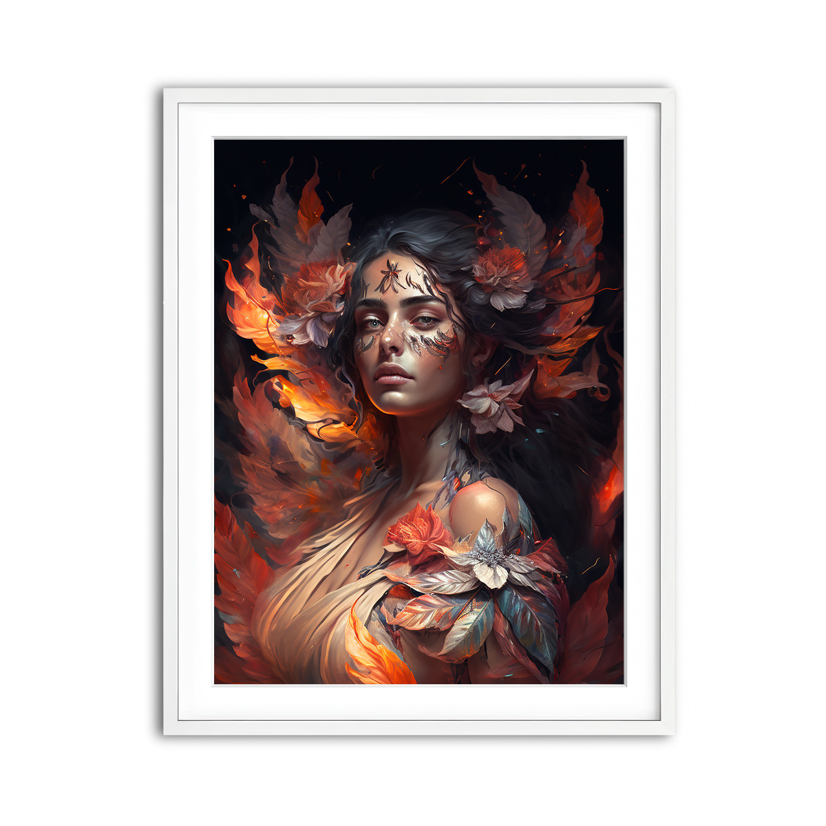 Framed Print 3x4 White