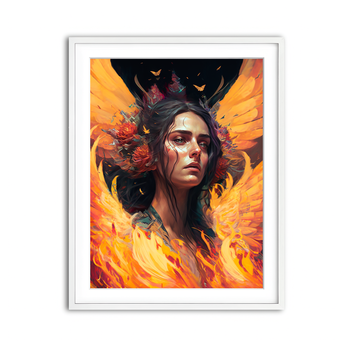 Framed Print 3x4 White