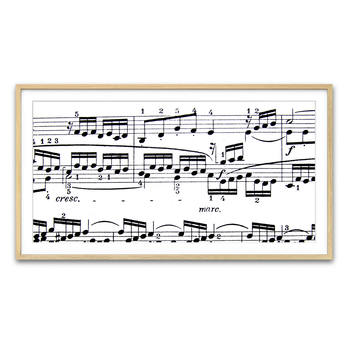 Framed Print 2x1 Natural