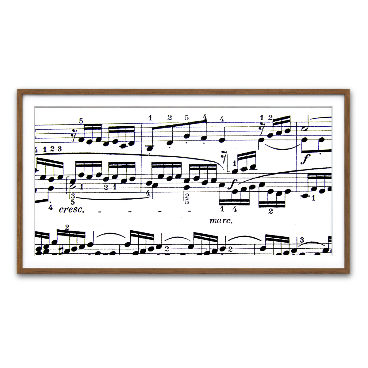 Framed Print 2x1 Walnut