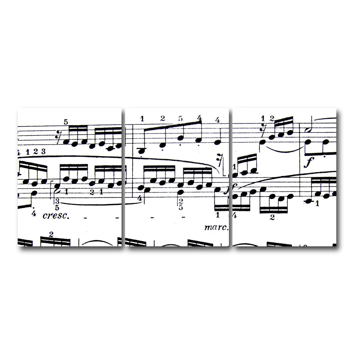 AUTO-MOCKUP WHITE | Sheet Music | 3 Piece | Gallery Wrap Canvas | group=18x24