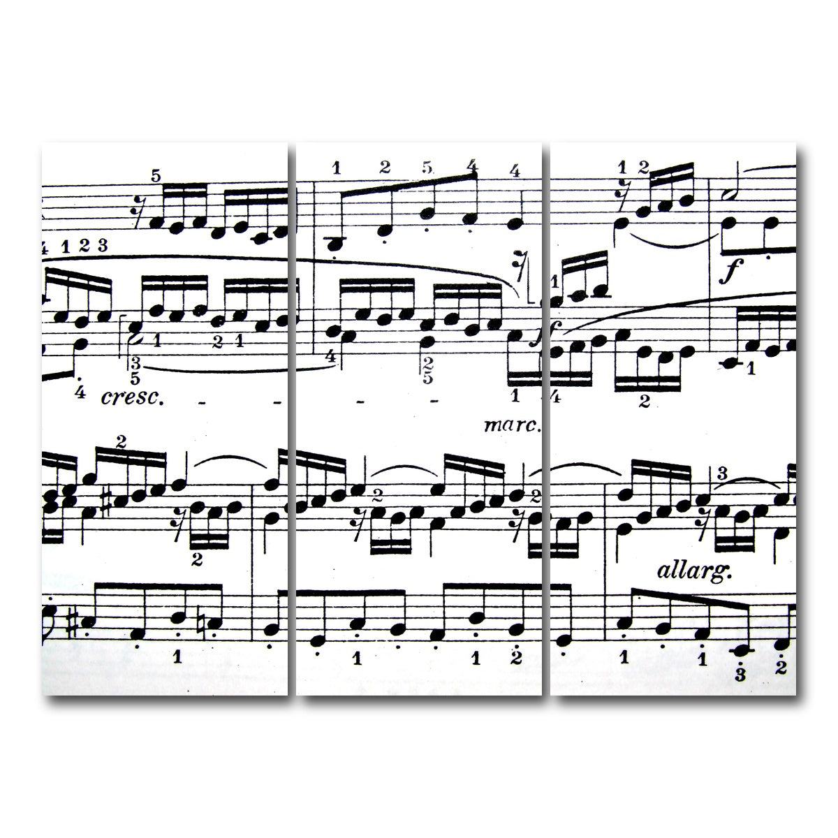 AUTO-MOCKUP WHITE | Sheet Music | 3 Piece | Gallery Wrap Canvas | group=8x18