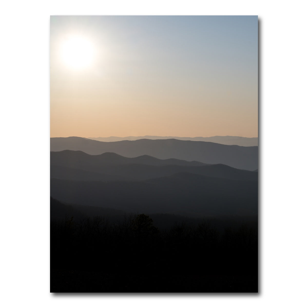 AUTO-MOCKUP WHITE | Shenandoah Sunrise | 1 Piece | Gallery Wrap Canvas | group=3x4