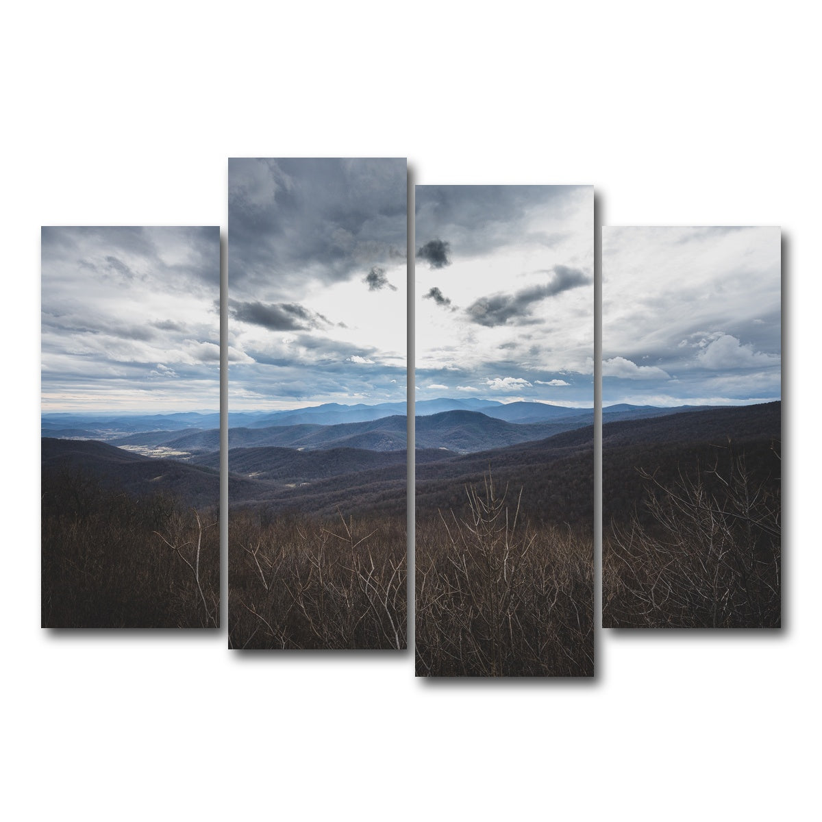 AUTO-MOCKUP WHITE | Shenandoah Valley | 4 Piece | Gallery Wrap Canvas | group=4_normal