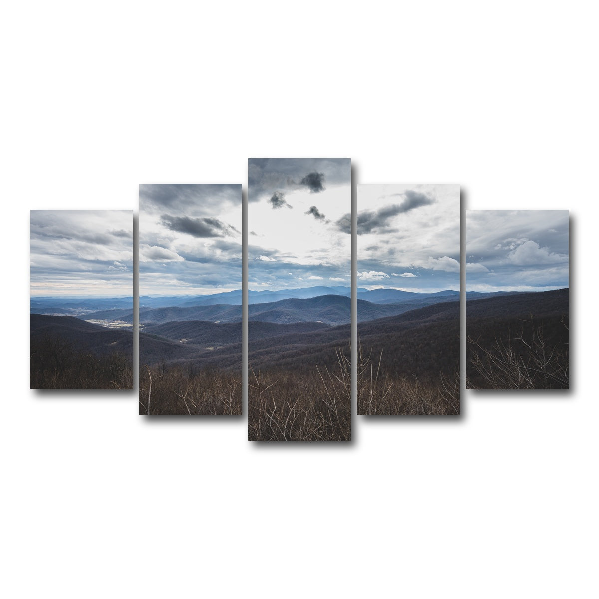 AUTO-MOCKUP WHITE | Shenandoah Valley | 5 Piece | Gallery Wrap Canvas | group=5_normal