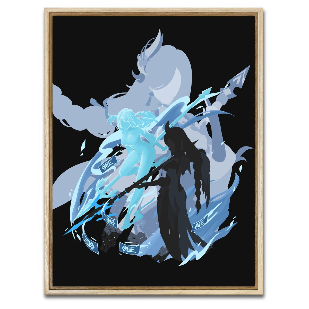 AUTO-MOCKUP WHITE | Shenhe | 1 Piece | Natural Framed Canvas | group=3x4