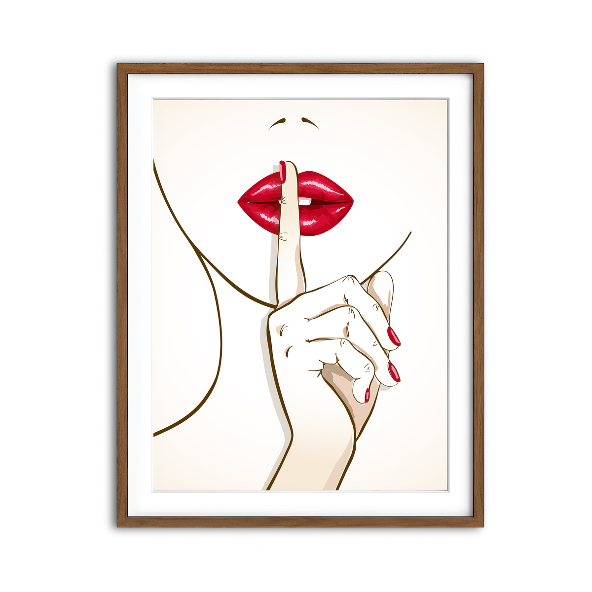 Framed Print 3x4 Walnut