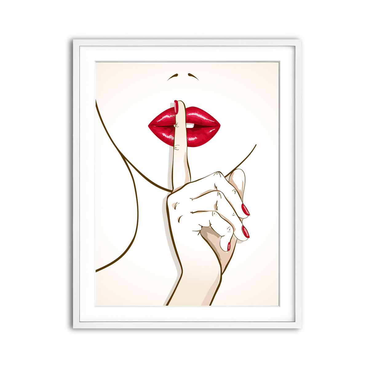 Framed Print 3x4 White