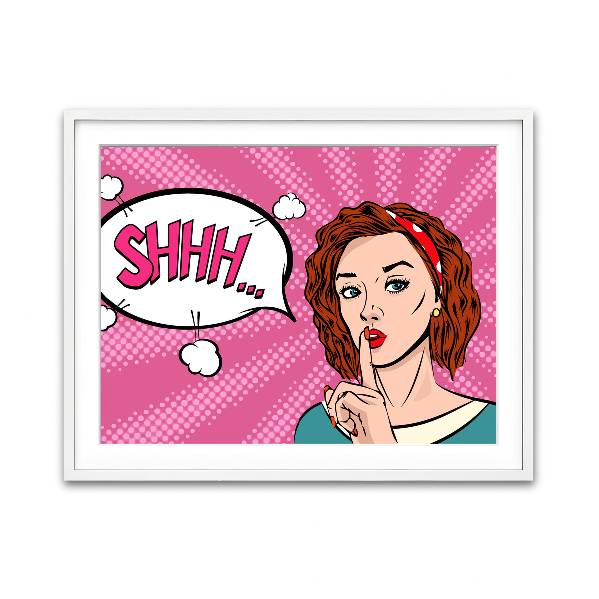 Framed Print 4x3 White