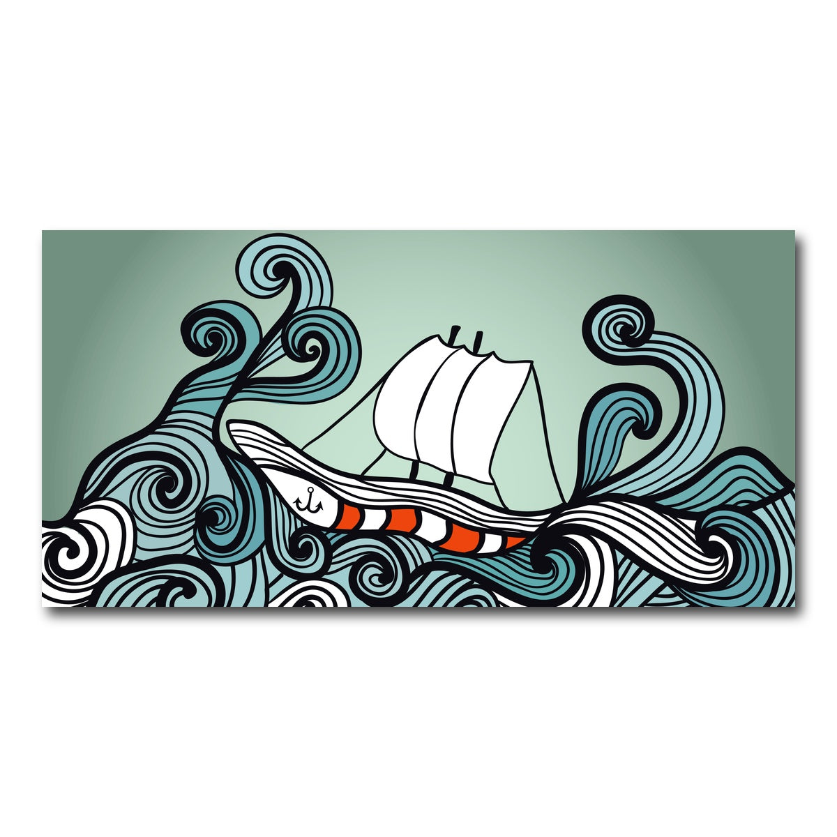 AUTO-MOCKUP WHITE | Ship Art | 1 Piece | Gallery Wrap Canvas | group=2x1