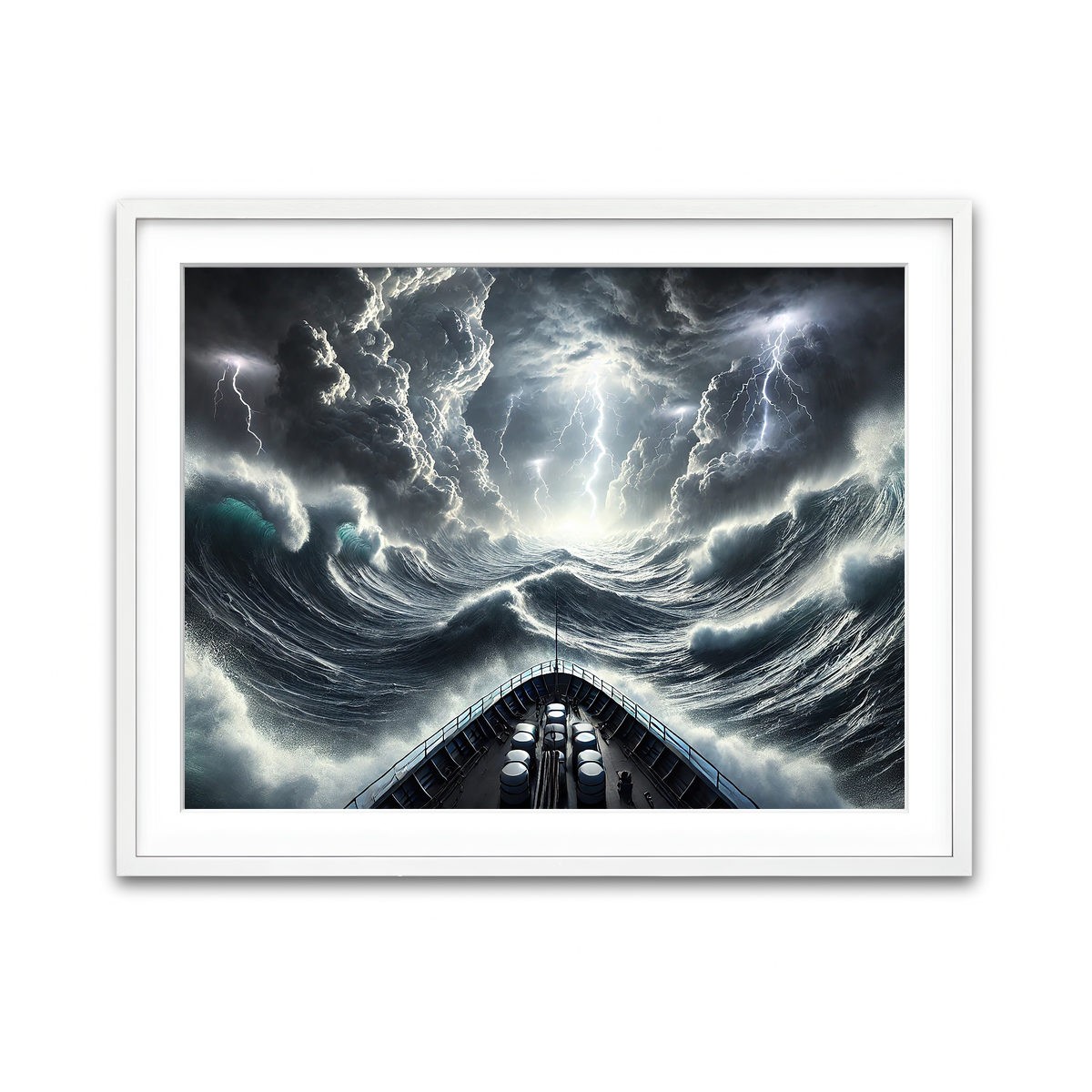 Framed Print 4x3 White