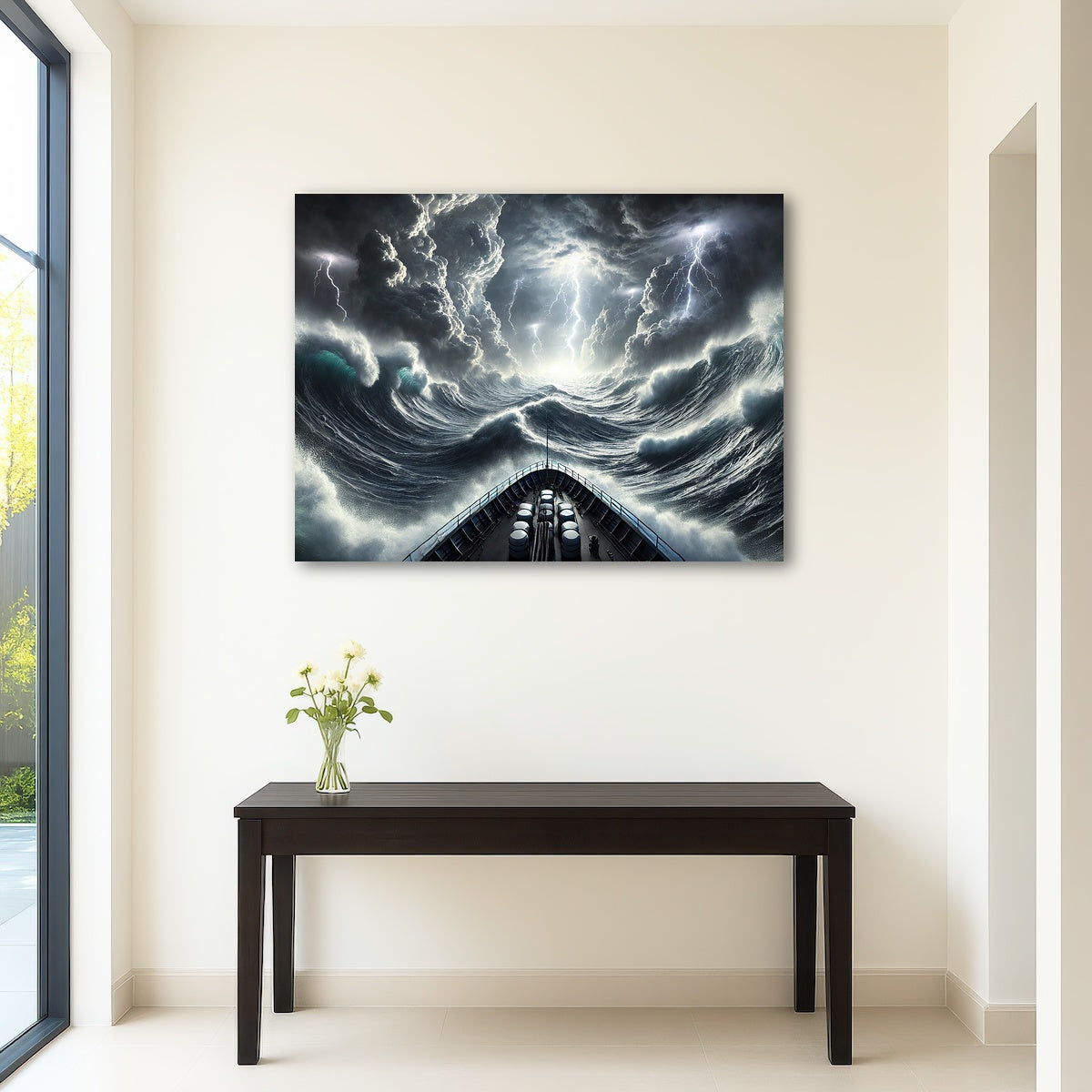 AUTO-MOCKUP ROOM | Ship Deck View of Fierce Storm