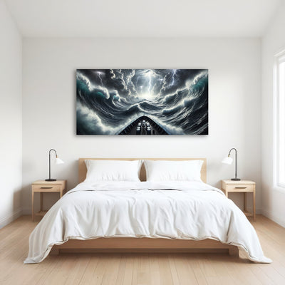 AUTO-MOCKUP ROOM | Ship Deck View of Fierce Storm